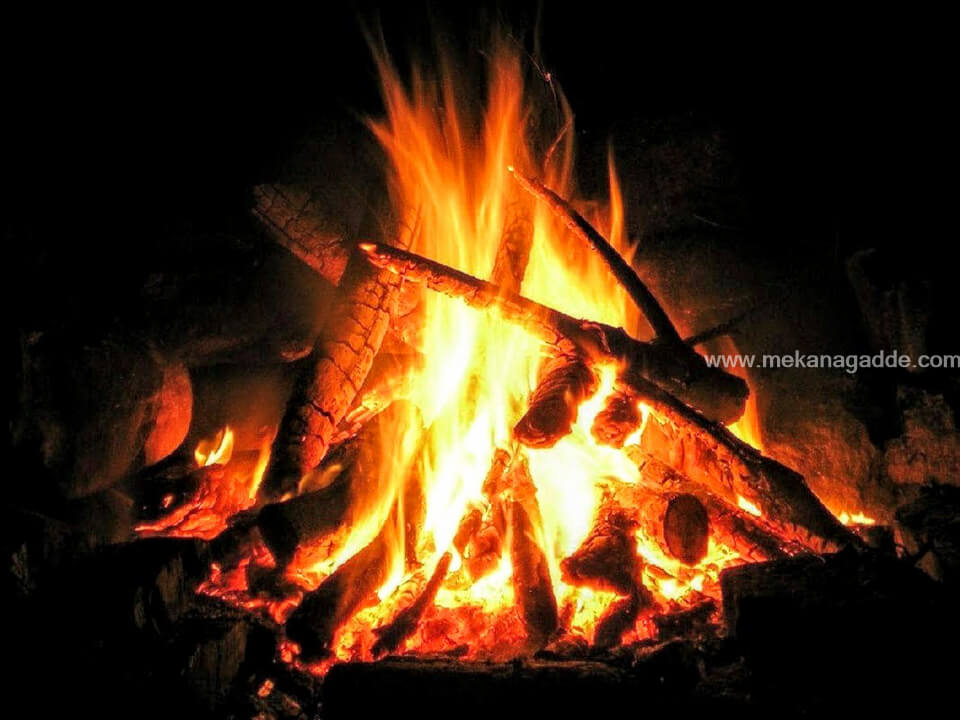 Bonfire at Homestay